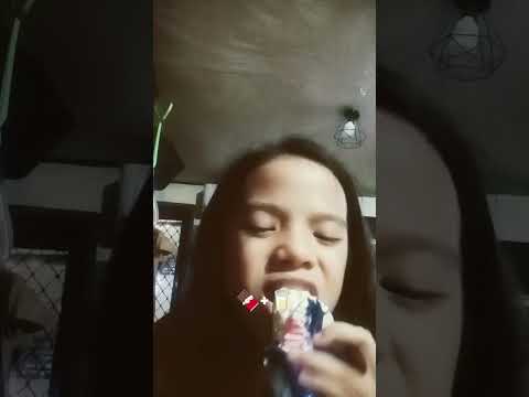 eating milk chocolate