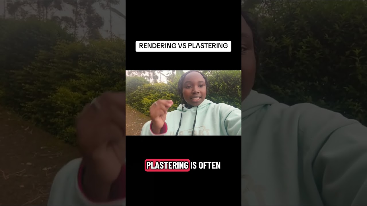 DIFFERENCE BETWEEN RENDERING AND PLASTERING!!