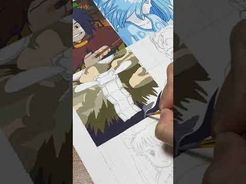 Painting Kamaji from Spirit away #shorts #studioghibli #anime