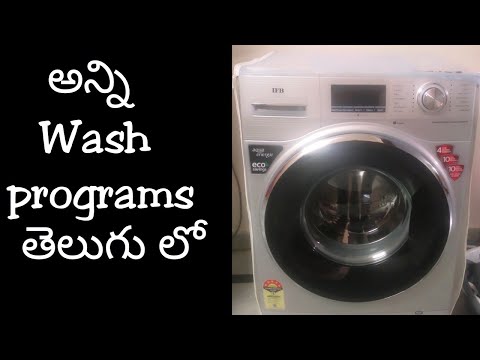 IFB SENATOR WSS 8KGS FRONT LOAD WASHING MACHINE ALL WASH PROGRAMS EXPLAINED
