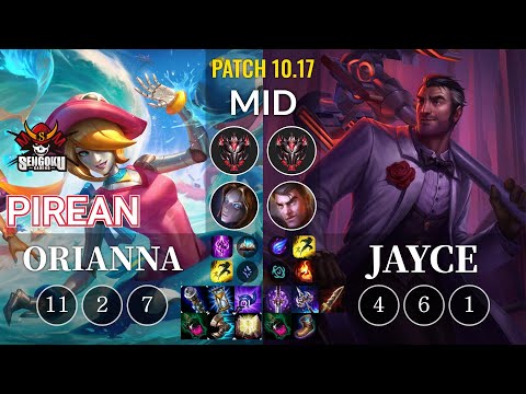 SG Pirean Orianna vs Jayce Mid - KR Patch 10.17