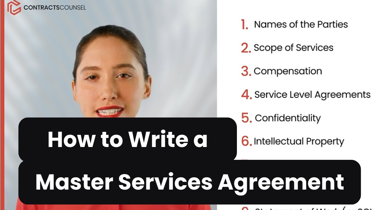 How to Write a Master Services Agreement [8 EASY steps]