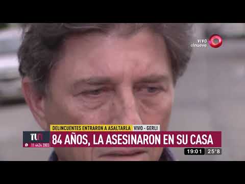 Asesinaron a una anciana en Gerli