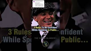 How To Be CONFIDENT While Speaking ~Thomas Shelby Sigma Rule🔥😎 #shorts #motivation #quotes #attitude
