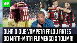 ‘Para mim, o Flamengo não…’: Vampeta é sincero antes do mata-mata contra o Tolima