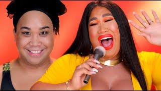 ORANGE SUMMER MAKEUP TUTORIAL & NEW BREASTS! | PatrickStarrr