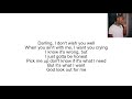 Brent Faiyaz Darling Wish You Well Lyrics