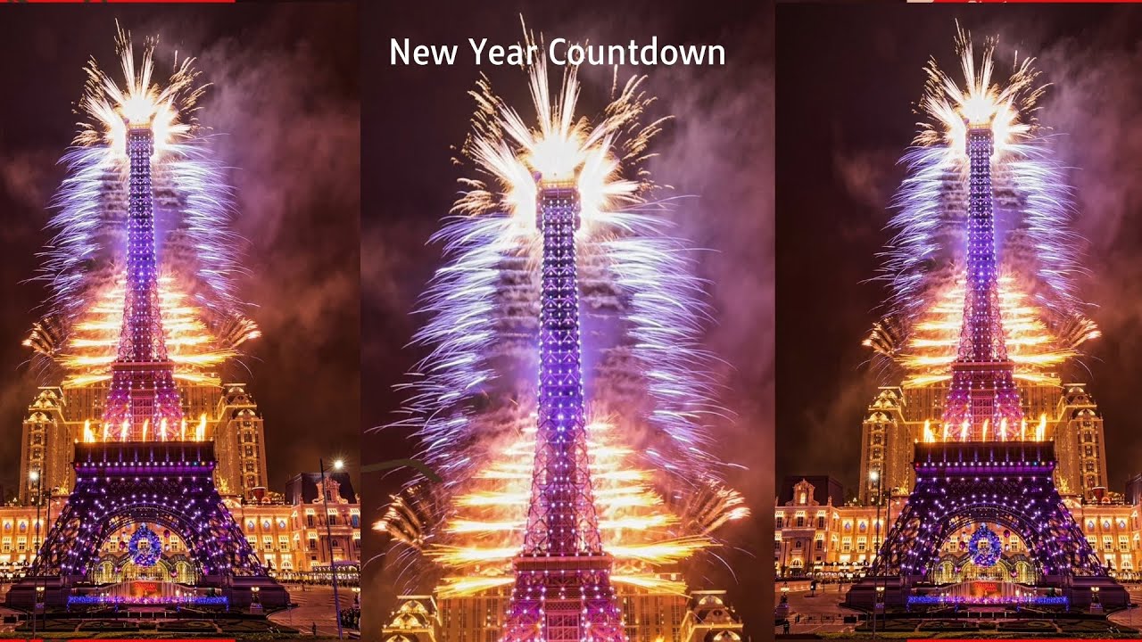 The Parisian Macao's Eiffel Tower New Year Countdown - Full Video | Fireworks New Year 2025