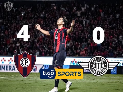 Cerro Porteño 4 Libertad 0, Relatos Ruben Dario Da Rosa - Tigo Sports - Torneo Apertura 2022