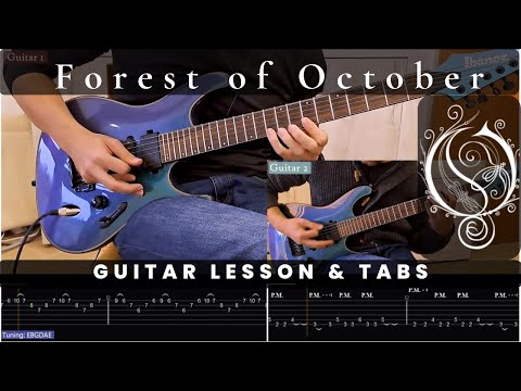 Opeth - Forest of October (guitar lesson + tab)