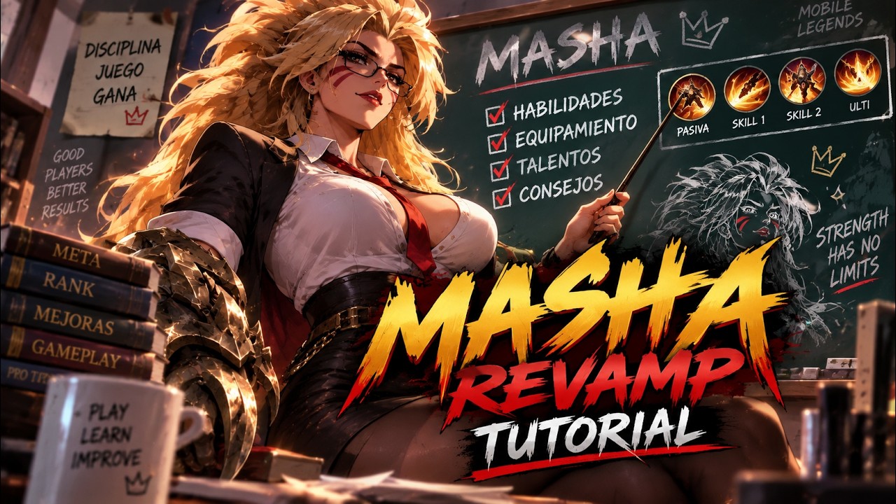 Miniatura HD: 🔥 MASHA REVAMP: ¡EL TUTORIAL DEFINITIVO PARA DOMINARLA! | BUILD, TALENTOS Y CONSEJOS