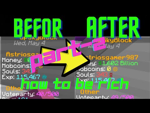 How to be rich in Pika Network OPSkyblock | Minecraft | Astrios Gamer 🤑 | Part-2