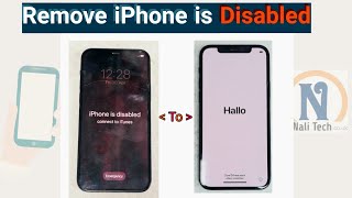 Remove iPhone is disabled connect to iTunes iPhone 12