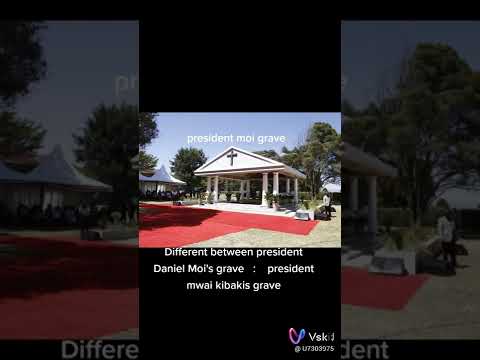 The different between Moi's grave na kibaki's grave