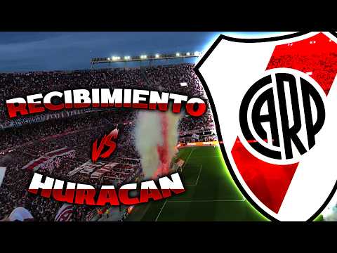 "Recibimiento River ⚪" Barra: Los Borrachos del Tablón &bull; Club: River Plate &bull; País: Argentina