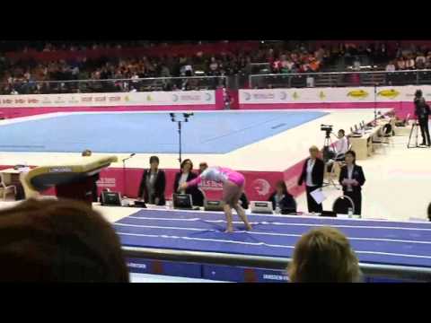 Valeriia MAKSIUTA ISR, Vault Final, European Gymnastics Championships 2012 (1)