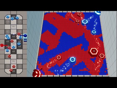 Multiple Coins X Territory War #2 - Marble Race in Unity