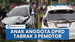 Anak Anggota DPRD Serang Tabrak 3 Pemotor, Kehilangan Kendali saat Menyalip, 5 Orang Terluka