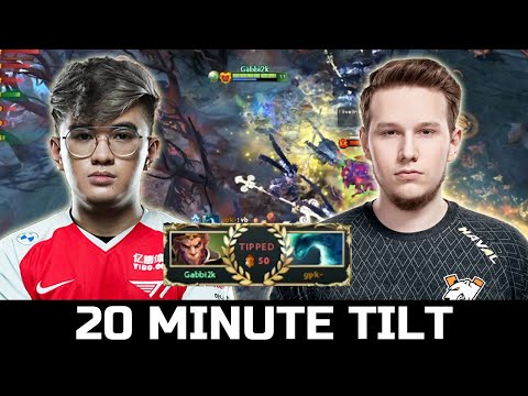 GABBI BACK IN DOTA - 20 MINUTE TILT VS GPK DOTA 2