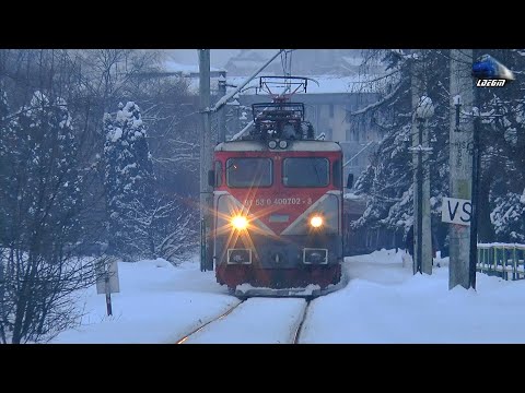 Trenuri CFR MARFĂ în Zăpadă 🚊☃🚊 CFR MARFĂ Freight Trains in Snow in Vatra Dornei - 28 December 2021