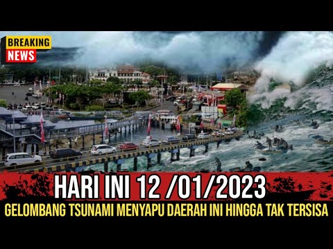 MEMATIKAN‼️DAMPAK GEMPA 11,7 SR GELOMBANG TSUNAMI MENGAMUK WILAYAH INI HINGGA RATA