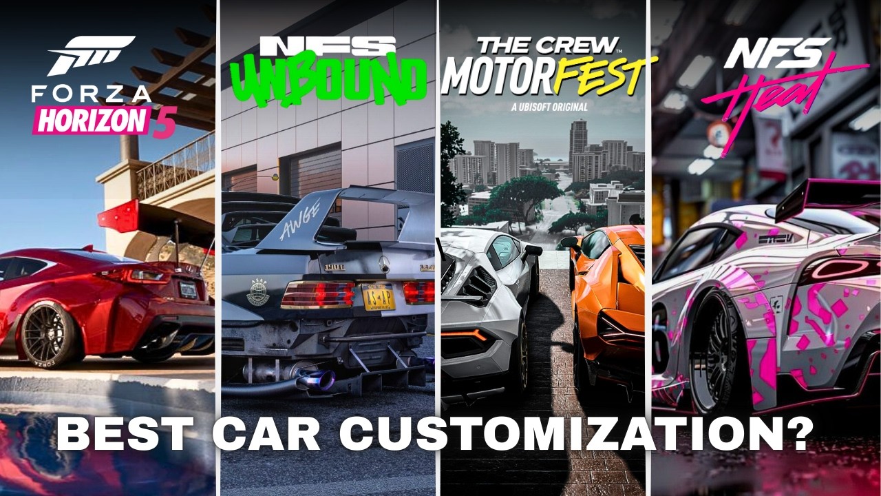 Best Car Customization? – FH5 vs NFS Unbound vs The Crew Motorfest vs NFS Heat DETAILED VIDEO!