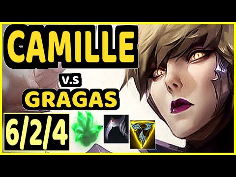 CAMILLE vs GRAGAS - 6/2/4 KDA TOP CHALLENGER GAMEPLAY - EUW