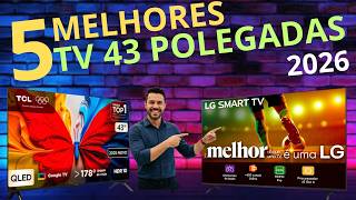 Qual a melhor tv 43 polegadas custo beneficio? TOp 5 melhor tv smart 43  polegadas 2026
