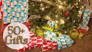 WRAP 50 CHRISTMAS GIFTS WITH ME ON TIME LAPSE!