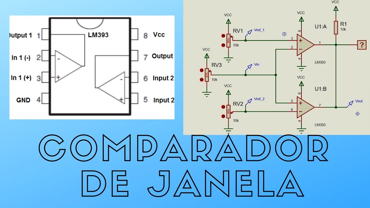 Comparador de janela  - Exemplo de circuito