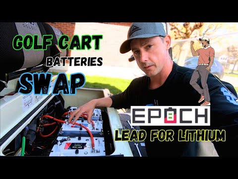 48 VOLT Epoch Golf Cart LiFePO4 Batteries Install! Most amazing NEW battery on the market.
