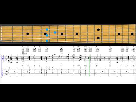 the world is waiting for the sunrise | Solo Jazz Guitar Tabs