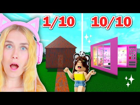 DaPandaGirl Rates My OLD Bloxburg Builds.. (Roblox)