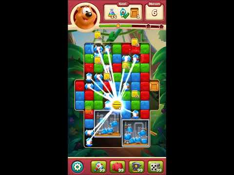 Toon Blast Level 6217 - NO BOOSTERS 🐻🐺🐱 | SKILLGAMING ✔️