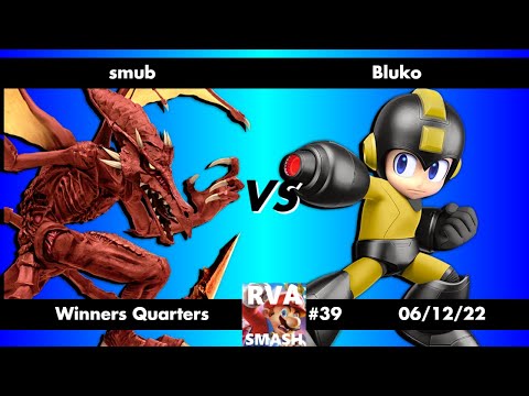 RVA Smash #39: smub (Ridley) vs Bluko (Mega Man) - Winners Quarters - Super Smash Bros Ultimate SSBU