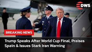 WATCH: U.S. President Donald Trump Returns After Historic FIFA World Cup Final in New Jersey | AD15