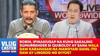 Robin, sinabing biktima si Quiboloy ng POLITICAL PERSECUTION sa mga isyu na isinangkot dito?