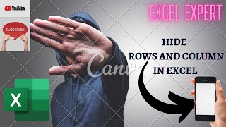 Hide Rows and Coloum in Excel Mobile😎  | Mobile Excel operation🔥