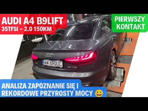 Audi A4 B9 35tfsi - 2.0 150HP First Contact. We Test and Improve Performance. Record Power Gains.