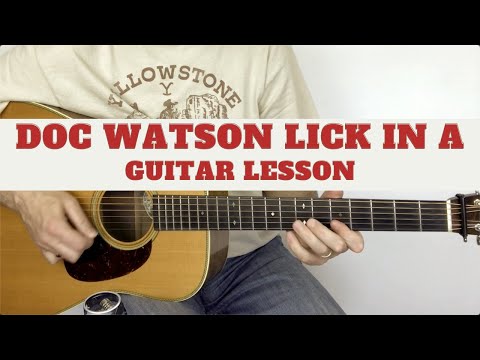 Bluegrass Guitar Lick in A | Free Lesson