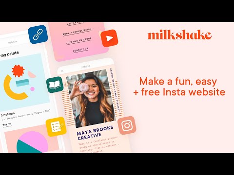 Milkshake — Website Builder Video