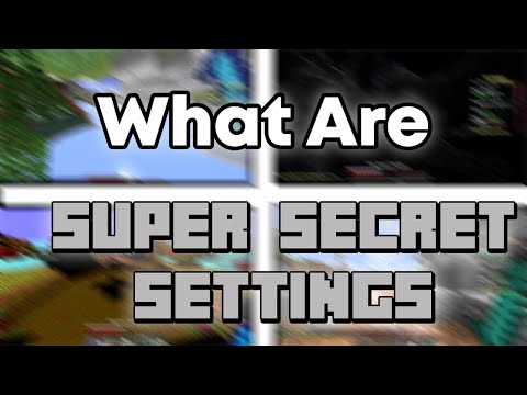 What Are Minecraft's Super Secret Settings????? (awooga)