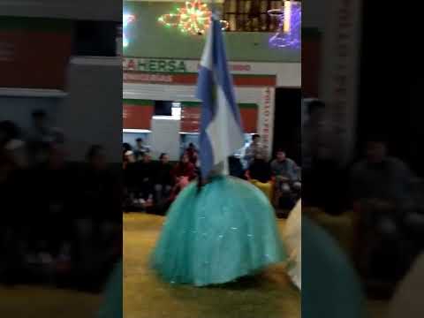 Desfile de Banderas en Juventino Rosas Guanajuato, México