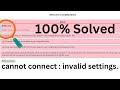 MySQL Said Cannot Connect Invalid Settings Error XAMPP Phymyadmin