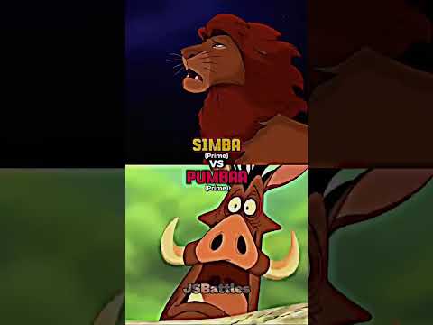 Simba vs Lion King Characters