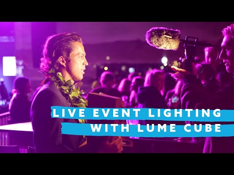 Lighting for Shooting Live Events (One Lume Cube + Warming Gel)