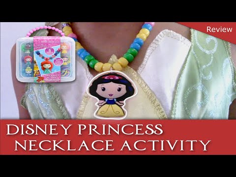 Disney princess necklace activity | Unboxing Disney activity