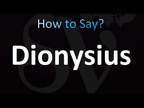 How to Pronounce ''Dionysius'' (CORRECTLY!)