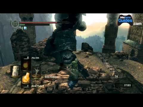 Dark Souls Walkthrough - Dark Souls Guide - Iron Golem Boss Fight (Part 053) | WikiGameGuides