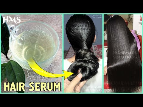 बालों को  लम्बा करने के लिए बनाये हेयर सीरम | hair serum for frizzy hair & hair growth Video